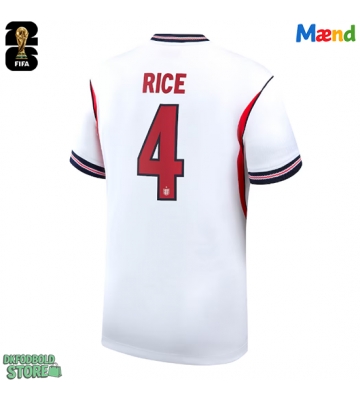 England Declan Rice #4 Replika Hjemmebanetrøje VM 2026 Kortærmet